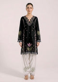 Black  Embroidered 3-Piece