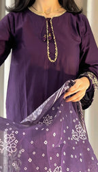 Ayn  Embroidered 3-Piece