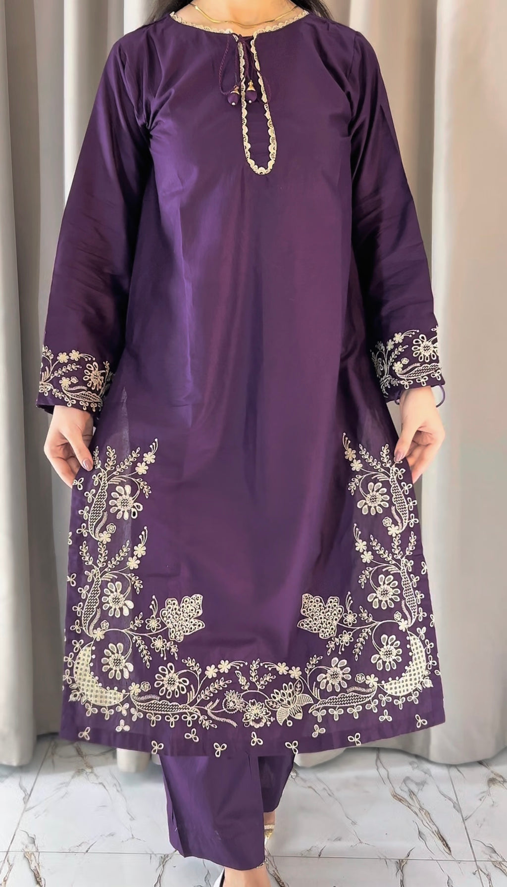 Ayn  Embroidered 3-Piece