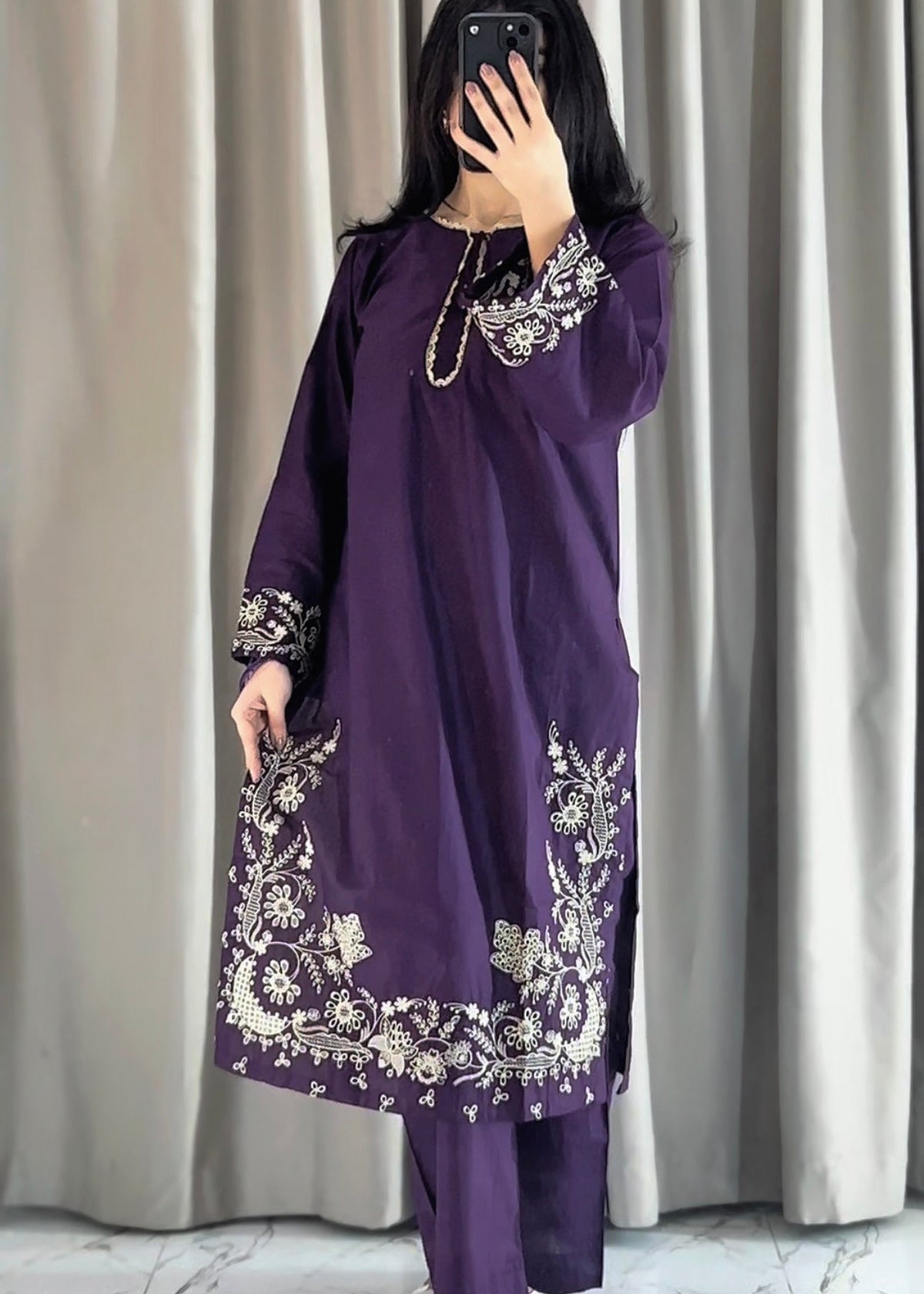 Ayn  Embroidered 3-Piece