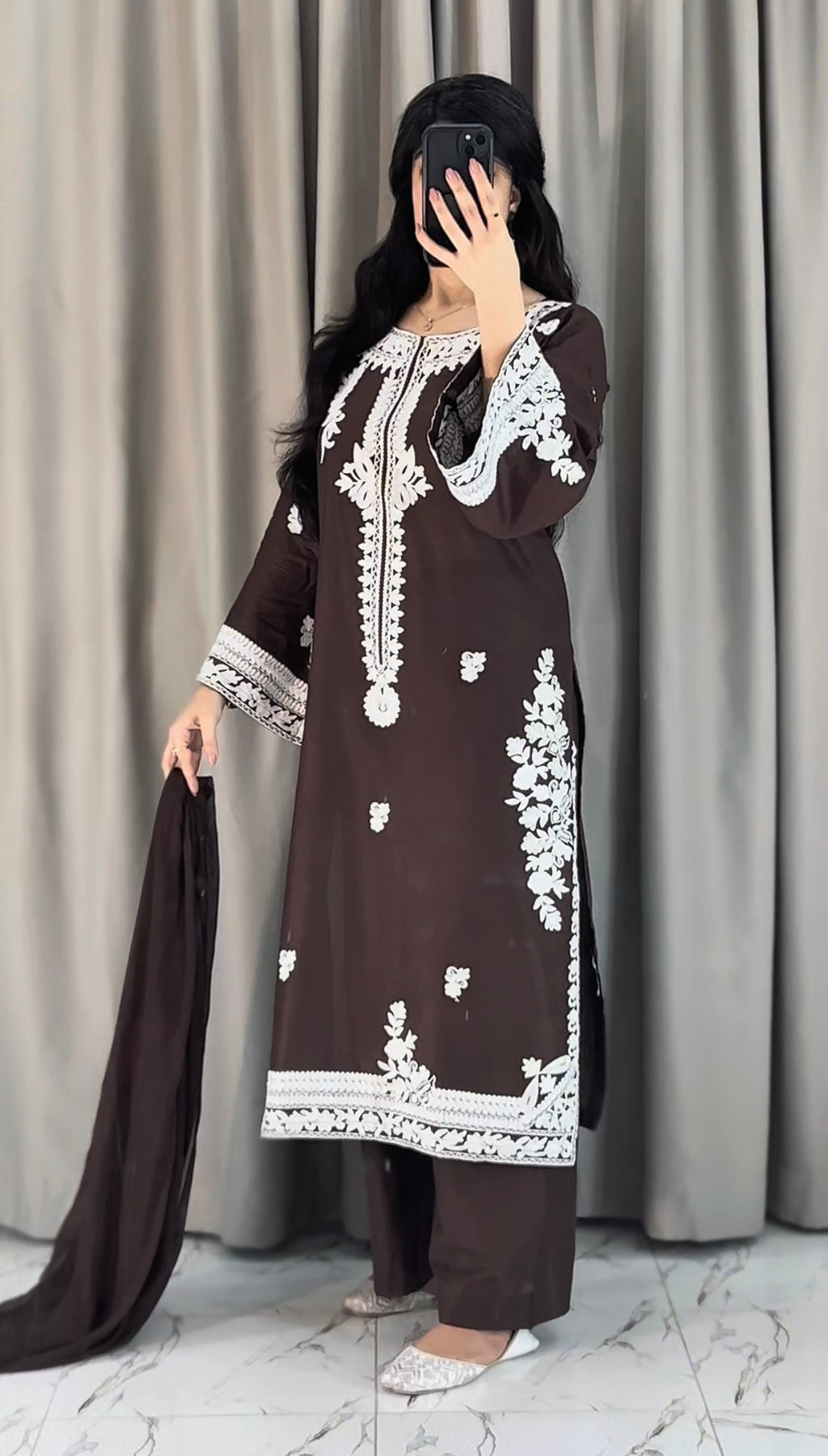 Embroidered 3-Piece