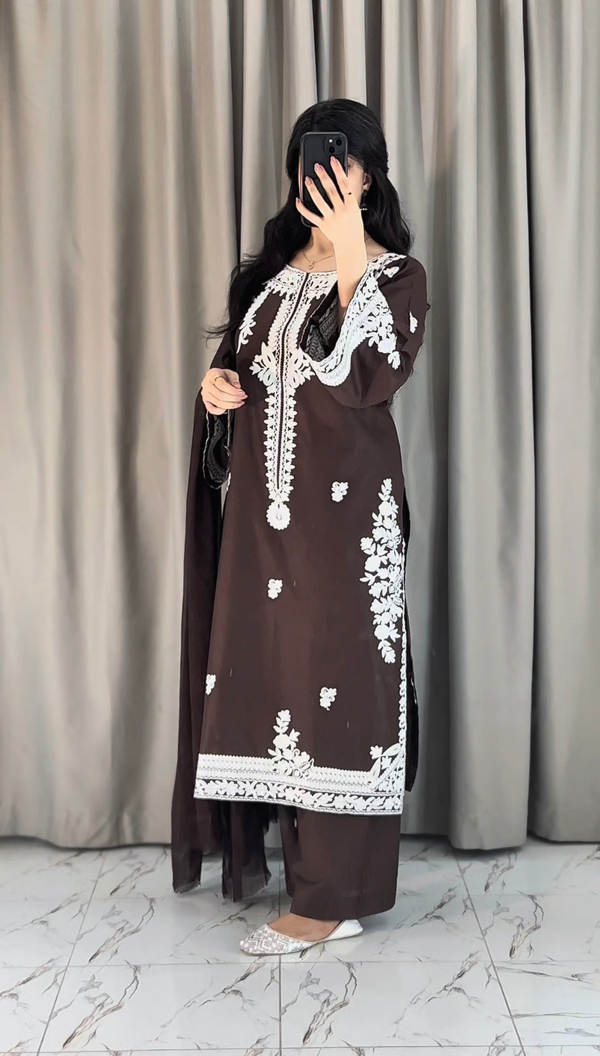 Embroidered 3-Piece
