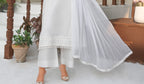 white Embroidered 3-Piece