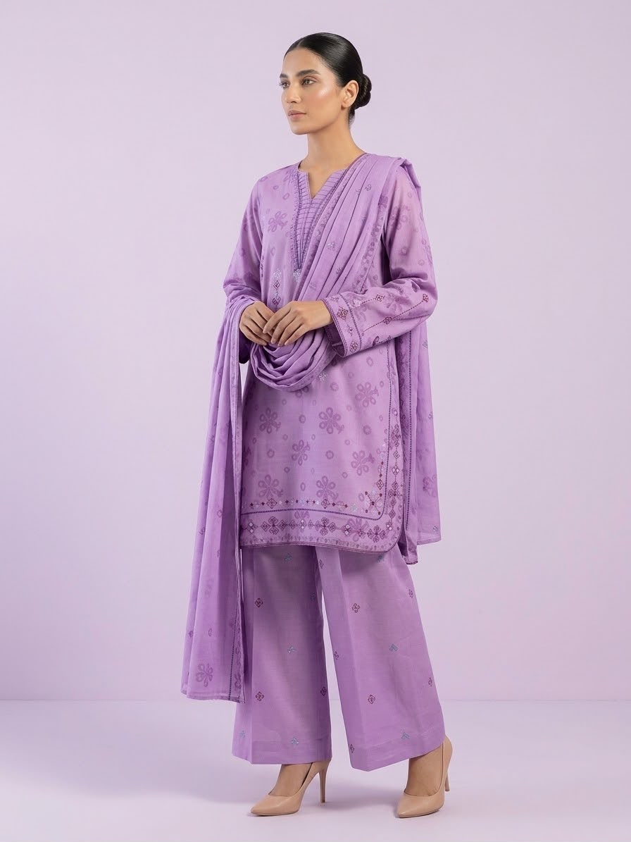 Maahnoor  Embroidered 3-Piece